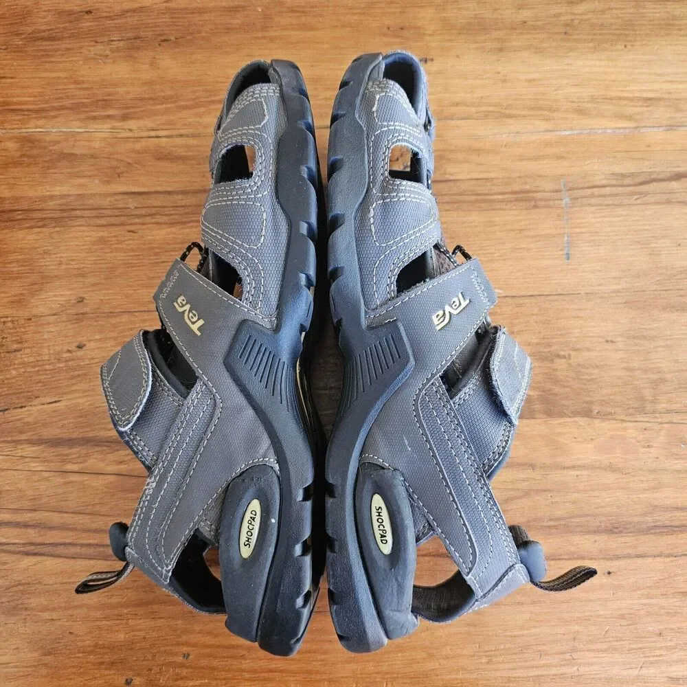 TEVA Forebay Fisherman Men's Sport Hiking Sandals Shoc Pad Walking Shoe Size 9